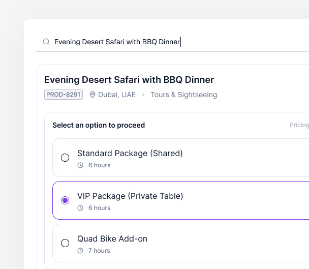 Walkway booking UI